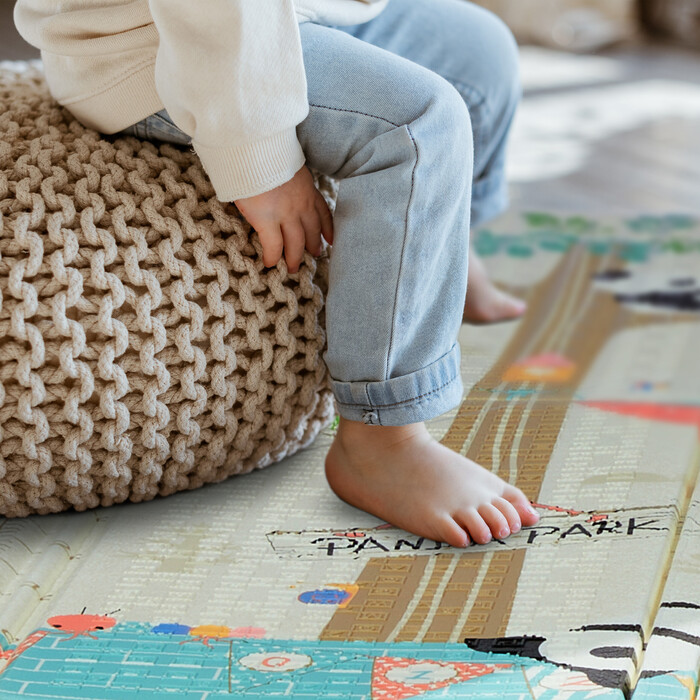 Relaxdays Foldable Play Mat with Animal Motifs