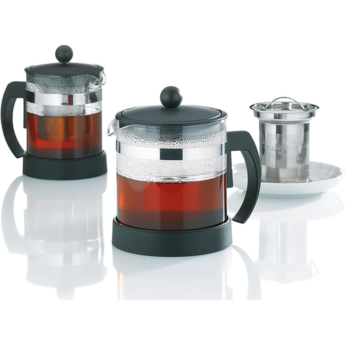 Kela 16922 Glass Teapot with Stainless Steel Infuser (0.7 L, Auron)