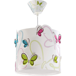 62142 Colorful Butterfly Chandelier, Multicolor
