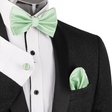 Сет аксесуарів для смокінгу Alizeal: метелик, кишеньфломастер, запонки (бордовий)