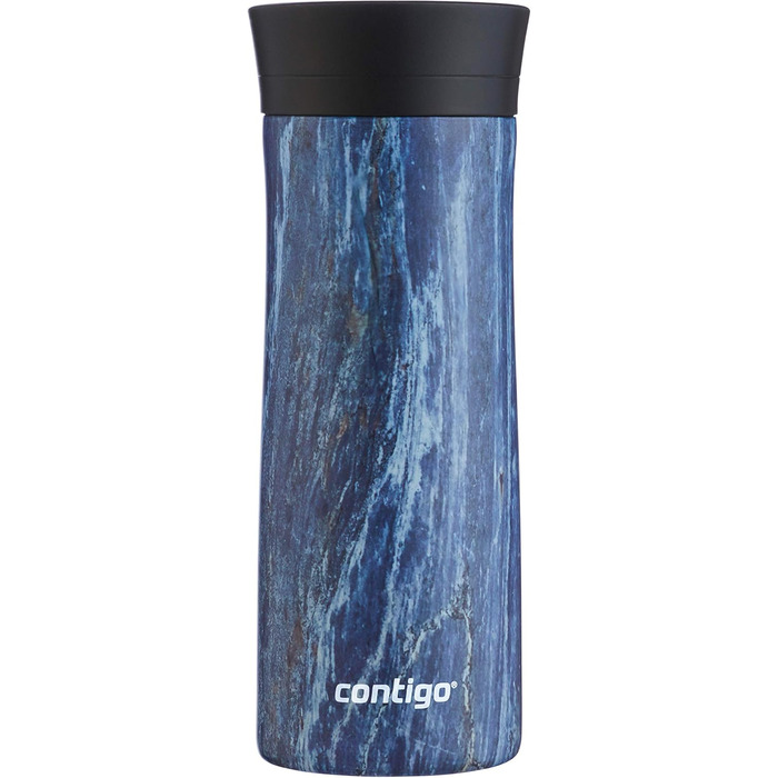 Термокружка Contigo Pinnacle Autoseal, 420 мл, нержавіюча сталь, з функцією Autoseal, для кави з собою, BPA-free, Blueslate