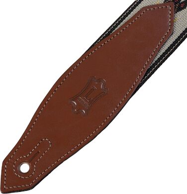 Гітарний ремінь Levy's MSSN80-TAN, поліпропілен, колір хакі (навахо), жаккардова тканина