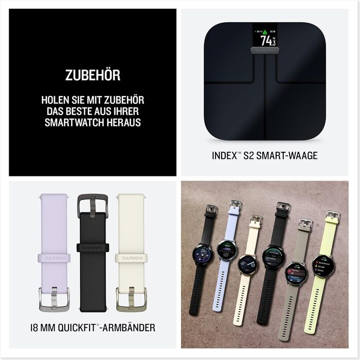 Розумний годинник Garmin Venu 4 - фітнес-трекер з AMOLED дисплеєм 1.4', до 12 днів роботи акумулятора, 80+ спортивних функцій, EKG, оцінка стану здоров'я, фітнес-тренер, функції для людей на інвалідних візках, телефонні дзвінки, ліхтарик (сірий/срібний/ла