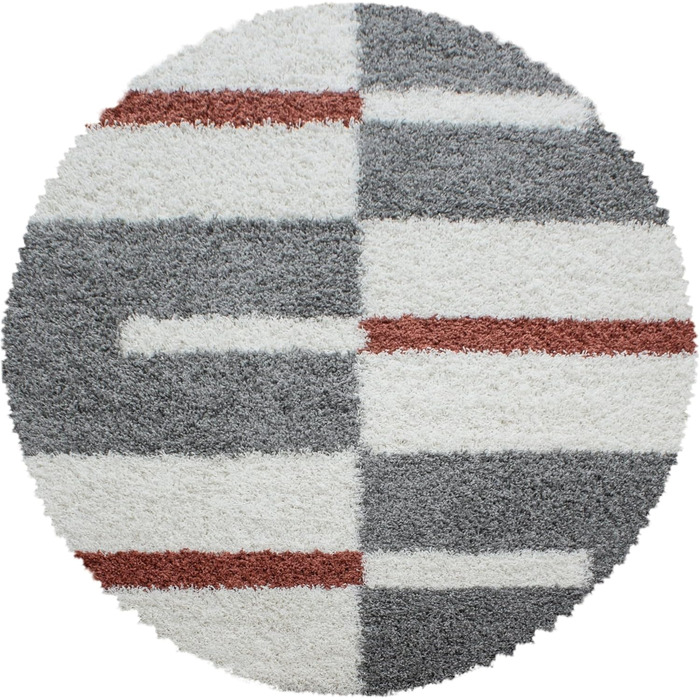 Шкіряний килим HomebyHome для вітальні 140x200 см - м'який пухнастий килим з високим ворсом, колір антрацит. Підходить для спальні, кухні, передпокою.