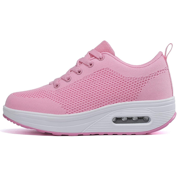 Жіночі кросівки Sisttke для активного відпочинку: легкі, дихаючі, на платформі, сітка, рожеві (38 EU)