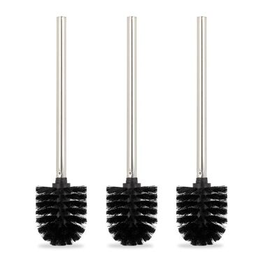 Relaxdays Toilet Brush Set of 3 - Black