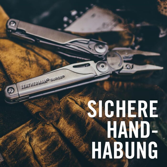 Leatherman Surge Multi-Tool - 21 Tools with Knife - Black with Nylon Holster