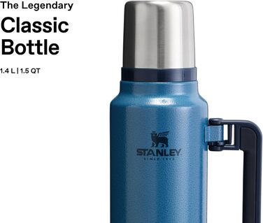 Термос Stanley Classic Legendary, 1420 мл, зелений (Hammertone Lake), нержавіюча сталь, BPA-Free, для гарячих та холодних напоїв