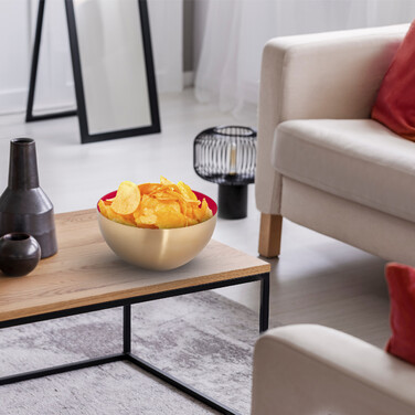 Relaxdays Stainless Steel Salad Bowl, Ø 25 cm