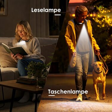 Ліхтарик на шию Tomshine з датчиком жесту, 1800mAh для читання, в'язання, кемпінгу - 3 кольори, регульована яскравість, поворотний