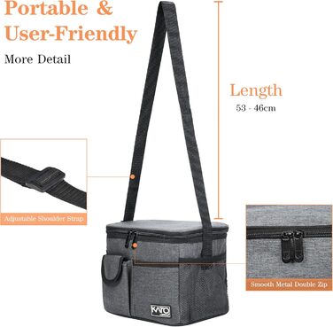 Термосумка Kato Tirrinia 17L для пікніків та подорожей: велика, водонепроникна, для 23 доз