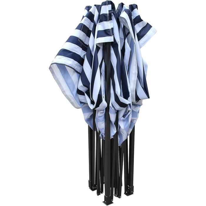 All Seasons Gazebos Pavilion, 2 x 2 m, robust, completely waterproof (White and Blue striped)