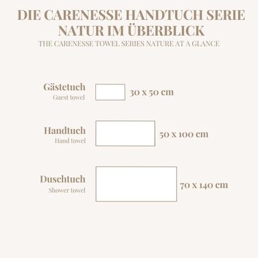 Набір рушників Carenesse (4 шт.), 50x100 см, 100% натуральна небілена бавовна, вафельна структура з бордюром, преміум готельна якість, Öko-Tex Standard 100