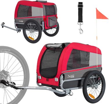 Фаркоп для велосипеда Tiggo VS Pets M для собак, 80201 (червоний)