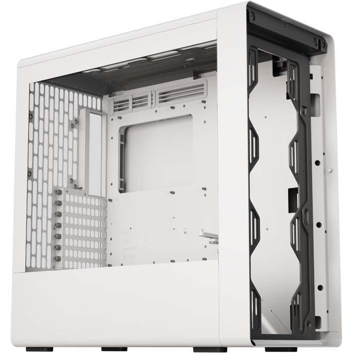 Корпус ПК HAVN Midi-Tower з 3 вентиляторами, Top Airflow, Tempered Glass (білий)