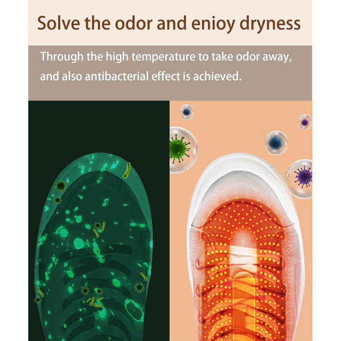 Електричний сушильник для взуття Scienbeauty - сушильник для лижних черевиків, сушильник для взуття, тихий, з таймером