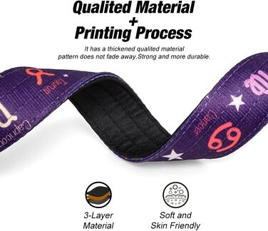 Тактичне нашийник для собак TSPRO, міцний, з металевою застібкою, 3.8 см, регульований, для середніх та великих собак (розмір M, 40-48 см), колір: фіолетовий