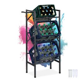 Стелаж для напоїв Relaxdays на 3 ящики