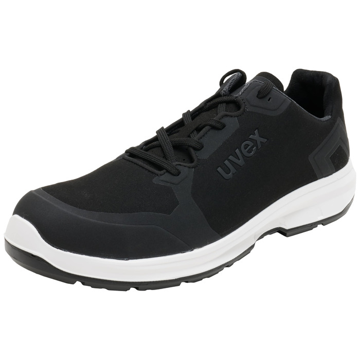 Робочі черевики Uvex 1 Sport S3L - Легкі, металонепроникні, антистатичні, неслизькі, з захистом від проколів, дихаючі, чорні 47 EU