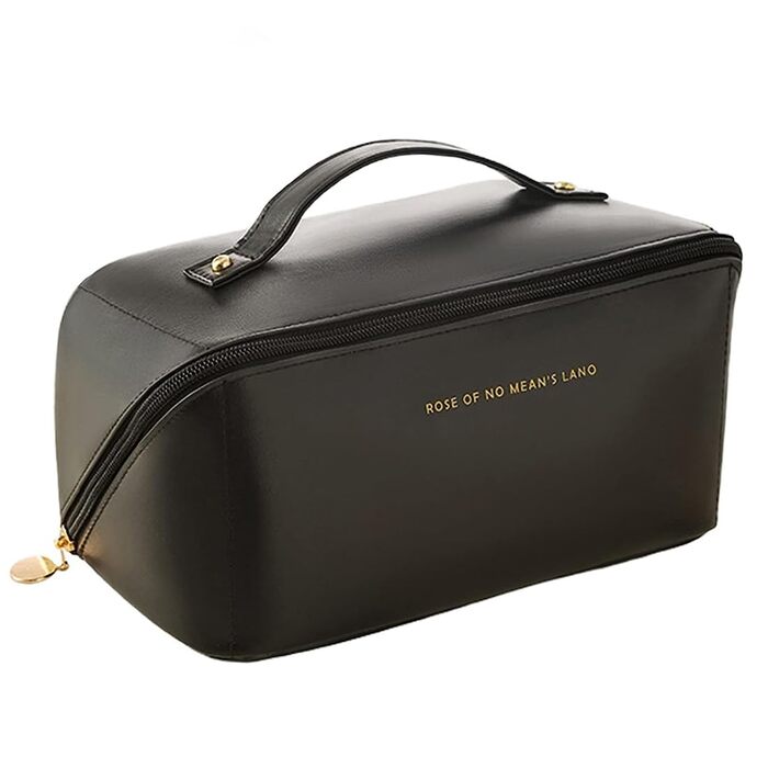Косметичка для подорожей, велика, водонепроникна, з екошкіри - для макіяжу та косметики