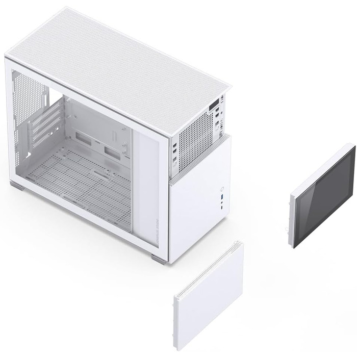 Корпус JONSBO D31 mATX з загартованим склом, білий