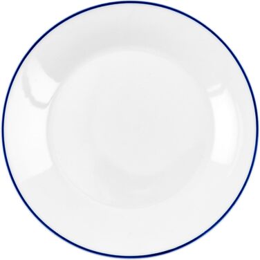 Набір посуду Baroni Home Blue Line (18 предметів) для 6 осіб: тарілки, супові тарілки, десертні тарілки, порцеляна