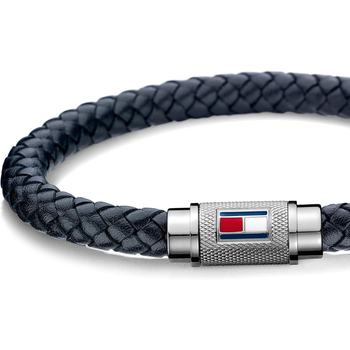 Браслет Tommy Hilfiger для чоловіків з шкіри, темно-синій - 2701000