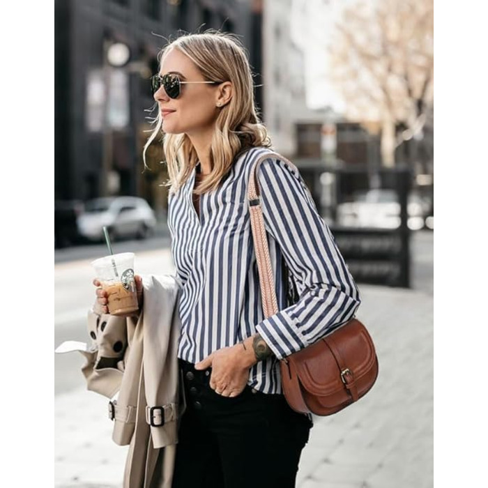 Сумка жіноча AFKOMST через плече, блакитна, з регульованим ремінцем, PU шкіра