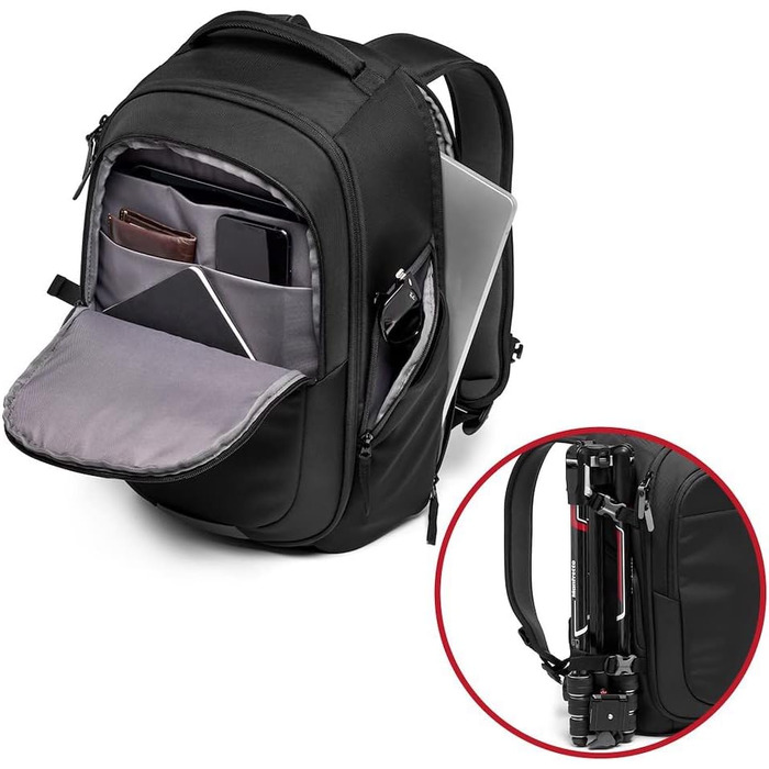 Рюкзак для камери Manfrotto Advanced Fast III з відділенням для ноутбука та змінними перегородками, Stativhalterung Gear III M Standard