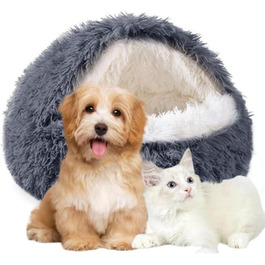 М'яке ліжко для собак та котів у формі мушлі, тепле, зручне, миється, 65x65 см