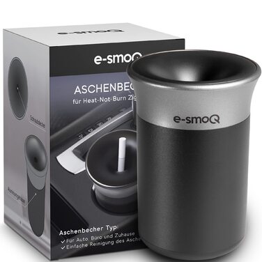 Попільничка для IQOS Iluma: сумісна з TEREA та Heets, для авто, герметична, чорна V1