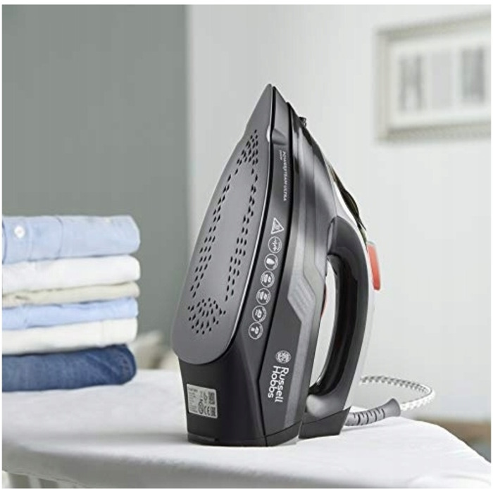 Потужна керамічна праска Russell Hobbs PowerSteamUltra 3100W Strażak
