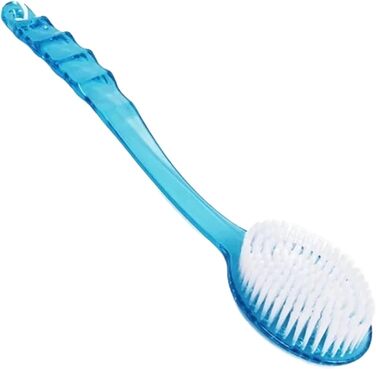 Back Brush 2 Pieces Bath Brush with Long Handle Shower Exfoliating Brush Body Scrub Back Massaging Brushes For Bathing (Blue)