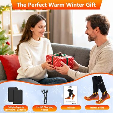 Гріючі шкарпетки KomfortPlus Pro 2.0 ye-02: для полювання, катання на лижах, піших прогулянок. Машинне прання. Для чоловіків та жінок