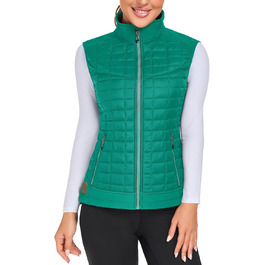 Жіноча тепла куртка Little Donkey Andy Puffer з водовідштовхувальним покриттям для активного відпочинку, хайкінгу та бігу (S, Зелений)