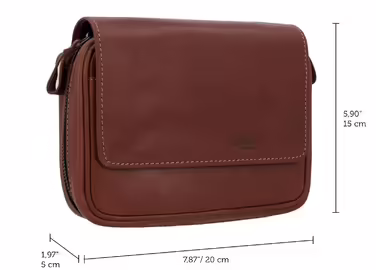 Gusti Pipe Pouch Leather - Rupert for 4 pipes, extra tobacco compartment, interior made of natural rubber, brown leather