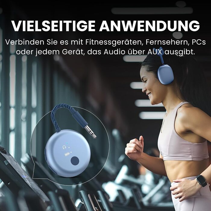Bluetooth-адаптер для літака Avantree SoundJet R1, небесно-блакитний
