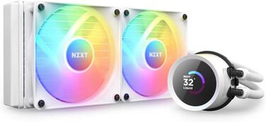 NZXT Kraken RGB 240 - Рідинна система охолодження CPU з LCD-дисплеєм, білий, 2023