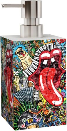 Дозатор для мила | Широкий вибір стильних дозаторів для мила | Сучасний дизайн | Акцент для будь-якої ванної кімнати (Графіті)