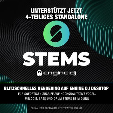 DJ контролер Denon DJ SC LIVE 4: 4 деки, Stem-розділення, Wi-Fi, вбудовані динаміки, сумісність з Serato DJ та Virtual DJ