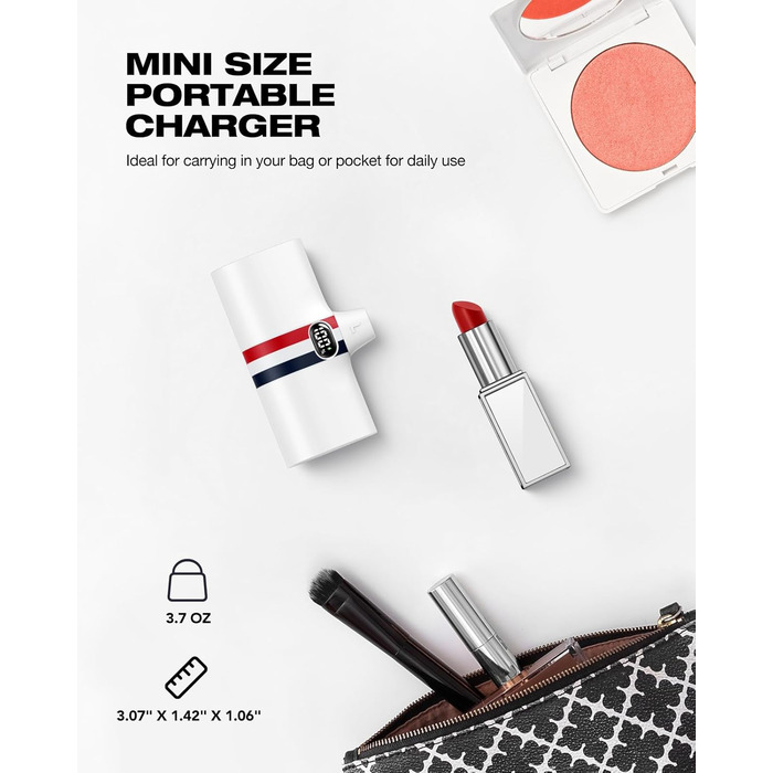 Power Bank VIYISI 5000mAh 20W з бездротовою зарядкою та LED-дисплеєм, сумісний з iPhone 14/12/11/X/8 та ін. (Білий)