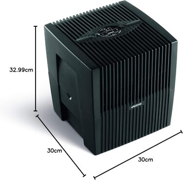 Зволожувач повітря Venta Luftbefeuchter LW25 Comfort Plus: тиха робота 24 дБ, 3 Вт, холодний пар, 7 л, до 45 м², авто, Sleep, функція аромату