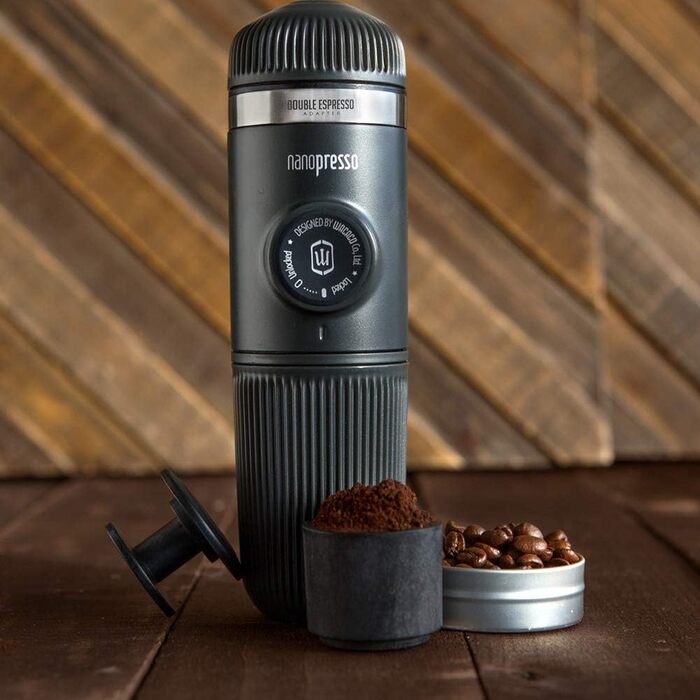WACACO Nanopresso Barista Kit, accessories for the portable espresso machine Nanopresso. Double espresso, lungo