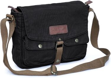 Сумка на плечі Gootium з тенту – Месенджер Canvas Vintage для жінок та чоловіків (Charcoal)