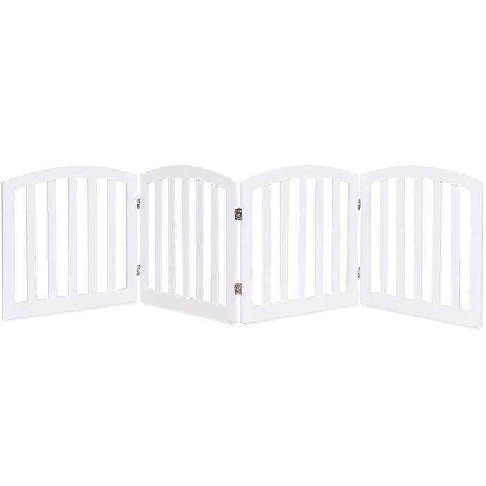 Захисне ґратка для собак та дітей Costway (4 панелі, білий) - 61 x 246 см