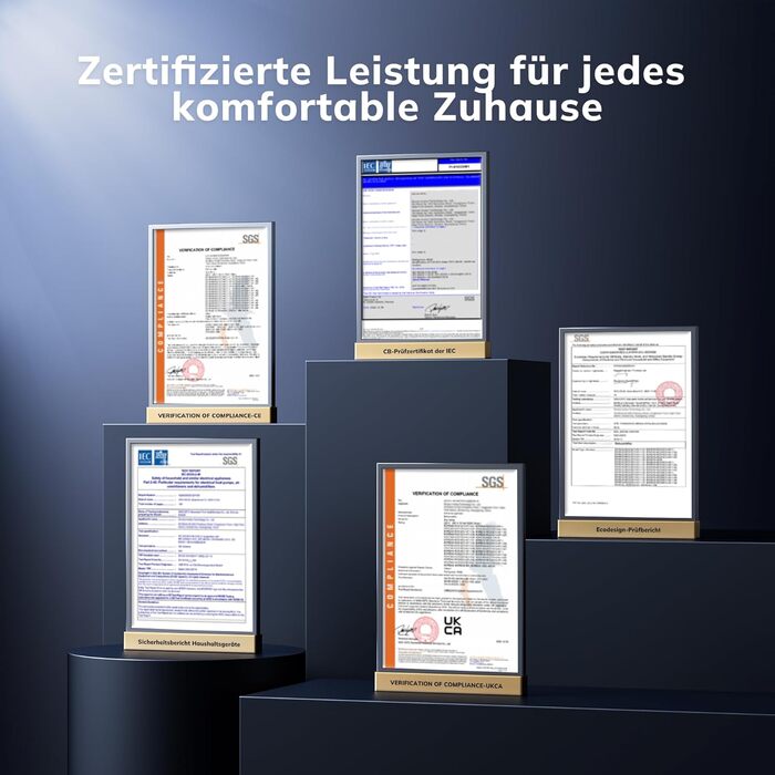 Електричний осушувач повітря AEOCKY Max 25L - 50 м², з відведенням води, для підвалу, пральні, спальні, ванної кімнати