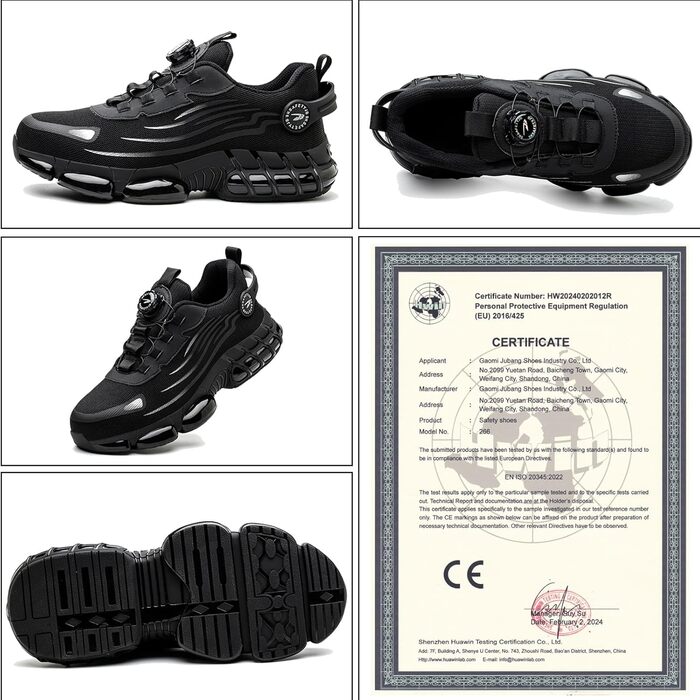 Черевики робочі чоловічі та жіночі S3 Explorer 3.0. Легкі, дихаючі, зі сталевим підноском. Розмір 48 EU, колір чорний