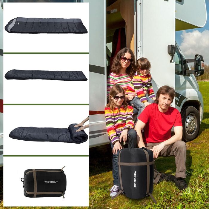 Сплячий мішок Outdoor для дорослих, машинного прання, зимовий, водонепроникний, 3-4 сезони з компресійним мішком. Підходить для кемпінгу, походів та подорожей. Температурний режим: 0°C (комфортний 5°C). Розмір: 220x85 см. Колір: Рожевий (також доступний Ч