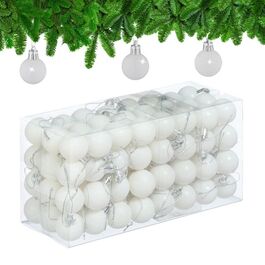 Relaxdays Set of 96 Christmas Baubles