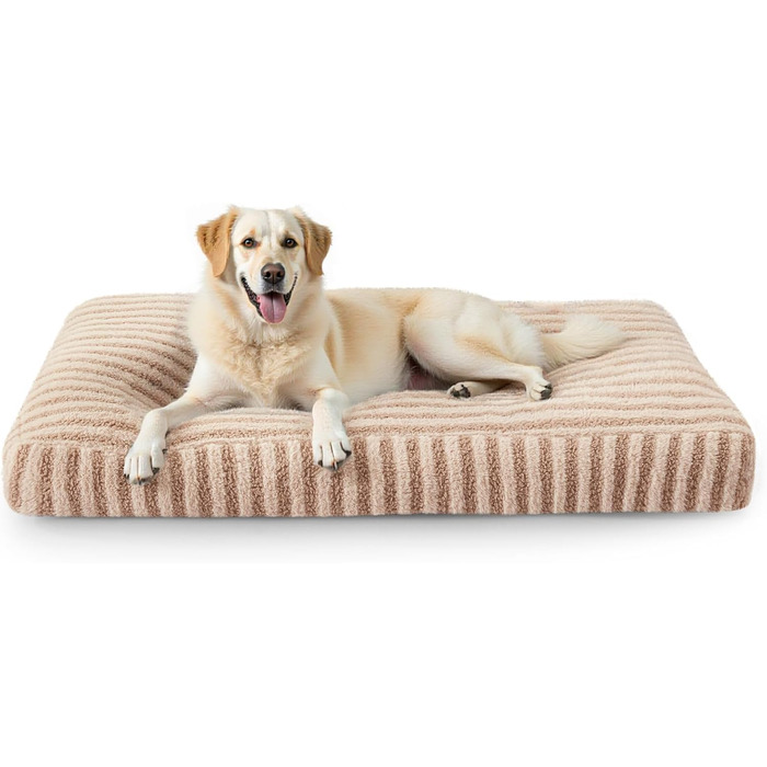 Крісло-лежанка для собак середніх порід, м'яке, знімне, нековзне, 74x53x8 см, коричневе